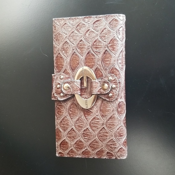 ❣5 for $25 Sale❣Vintage Guess Faux Leather Snakeskin Clutch Wallet - Picture 7 of 9